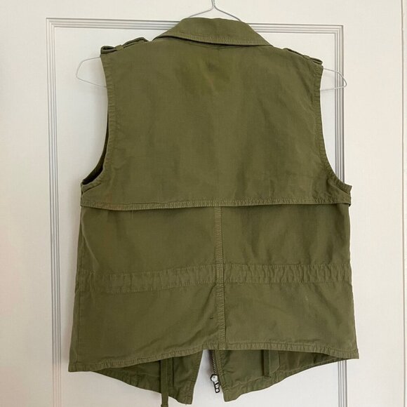 Madewell Safari Field Vest in Khaki Green | Size Small - Picture 7 of 10
